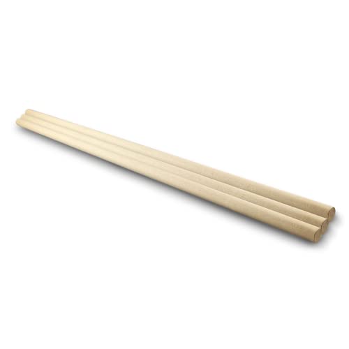 Netuno 3 Stück Makramee Holzstab 50 cm Durchmesser 12 mm Holzstäbchen rund zum Basteln Dekorationen DIY-Holz Stock Rundholzstab Bastelhölzer Stöcke Makramee Zubehör Holzstäbe Boho Home Decor Macrame von Netuno