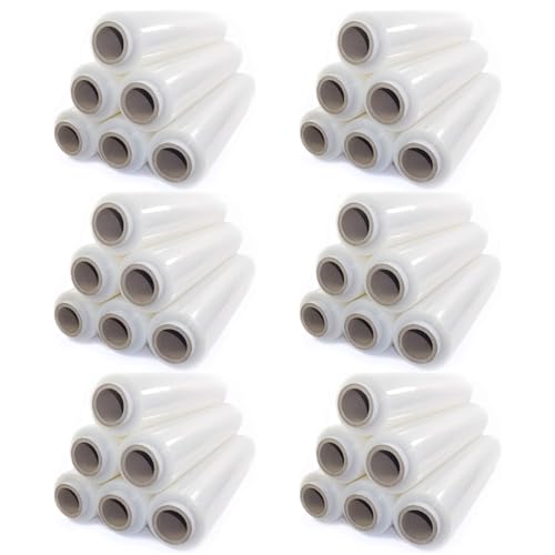 Netuno 36 Rollen Stretchfolie Transparent 23my 500 mm 2,5 kg Folie Polyethylen Cast-Film Schwarz Plastikfolie Einpackfolie Umzugsfolie Verpackungsfolie Hand-Folie Netuno 36 Rollen Stretchfolie Transparent 23my 500 mm 2,5 kg Folie Polyethylen Cast-Film Schwarz Plastikfolie Einpackfolie Umzugsfolie Verpackungsfolie Hand-Folie von Netuno