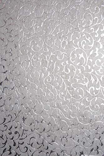 Netuno 5 Blatt dünnes Deko-Papier mit Muster 190 x 290 mm 40g Motivpapier durchscheinend Weiß mit Spitze in Silber Designpapier handgemacht Bastelpapier für Kartengestaltung Floristik Seidenpapier Netuno 5 Blatt dünnes Deko-Papier mit Muster 190 x 290 mm 40g Motivpapier durchscheinend Weiß mit Spitze in Silber Designpapier handgemacht Bastelpapier für Kartengestaltung Floristik Seidenpapier von Netuno