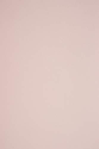 Netuno 50 Blatt Tonpapier Blass-Rosa DIN A4 210× 297 mm 115g Sirio Color Nude Bastel-Papier bedruckbar rosa A4 Ton-Zeichen-Papier für Hochzeit Geburtstag Taufe Weihnachten Einladungs-Karten von Netuno