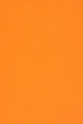 Netuno 50 x Tonkarton DIN SRA3 320x 450 mm Orange 250g Burano Arancio Trop Bastelkarton bunt durchgefärbt Fotokarton zum Basteln und Gestalten Bogen groß Buntkarton Tonzeichenpapier Bastelpapier von Netuno