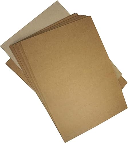 Netuno 500x Kraftkarton Sand-Braun DIN A4 210 x 297 mm 300g Natur-Karton ÖKO-Karton Vintage Recycling-Karton ökologisch brauner Karton Kraft umweltfreundlich für Einladungskarten Visitenkarten von Netuno