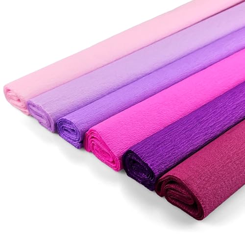 Netuno 6 Rollen Krepp-Papier Violett-Rosa Mischung 200 x 50 cm Bastelpapier Krepppapier zum Basteln deko Rollen crepe paper Netuno 6 Rollen Krepp-Papier Violett-Rosa Mischung 200 x 50 cm Bastelpapier Krepppapier zum Basteln deko Rollen crepe paper von Netuno