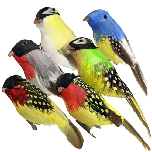 Netuno 6 Stück künstliche Vögel 13 cm Federvögel aus künstlichem Schaumstoff mit Clip Foto-Requisiten Oster-Dekorationen Garten-Deko Weihnachts-Baum Vogel Deko mit Clip Federn Dekofigur Netuno 6 Stück künstliche Vögel 13 cm Federvögel aus künstlichem Schaumstoff mit Clip Foto-Requisiten Oster-Dekorationen Garten-Deko Weihnachts-Baum Vogel Deko mit Clip Federn Dekofigur von Netuno