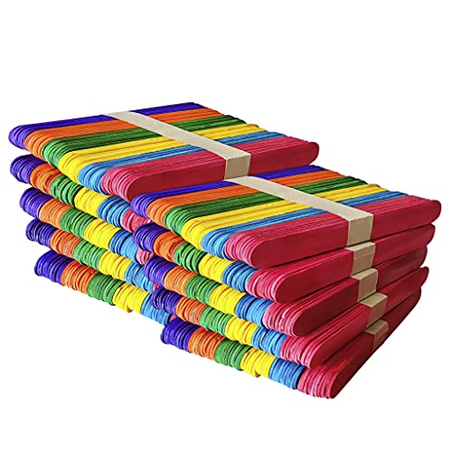 Netuno 600 x Bunt Bastelholz Holzstäbchen Holzspatel Holzeisstiele Eisstiele Holzstäbe Eisstäbchen 11,4cm lang Natur glatt zum Basteln Handwerk DIY für Kinder Netuno 600 x Bunt Bastelholz Holzstäbchen Holzspatel Holzeisstiele Eisstiele Holzstäbe Eisstäbchen 11,4cm lang Natur glatt zum Basteln Handwerk DIY für Kinder von Netuno