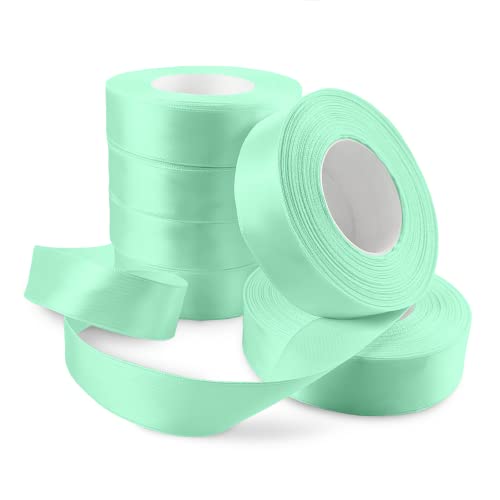 Netuno 6x Satinband Aquamarin 25 mm x 32 m Geschenkband Hochzeit Deko Stoffband Schleifen farbig zum Verpacken Dekoration Geschenke Schleifenband bunt Schleifenbänder Satinbänder silk ribbon Netuno 6x Satinband Aquamarin 25 mm x 32 m Geschenkband Hochzeit Deko Stoffband Schleifen farbig zum Verpacken Dekoration Geschenke Schleifenband bunt Schleifenbänder Satinbänder silk ribbon von Netuno