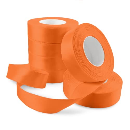 Netuno 6x Satinband Intensivorange 25 mm x 32 m Schleifenband Geschenkband Dekoband Stoffband bunt Satinrolle farbig Bänder zum Basteln für Hochzeit Taufe Geburtstag Weihnachten Ostern Geschenk Netuno 6x Satinband Intensivorange 25 mm x 32 m Schleifenband Geschenkband Dekoband Stoffband bunt Satinrolle farbig Bänder zum Basteln für Hochzeit Taufe Geburtstag Weihnachten Ostern Geschenk von Netuno