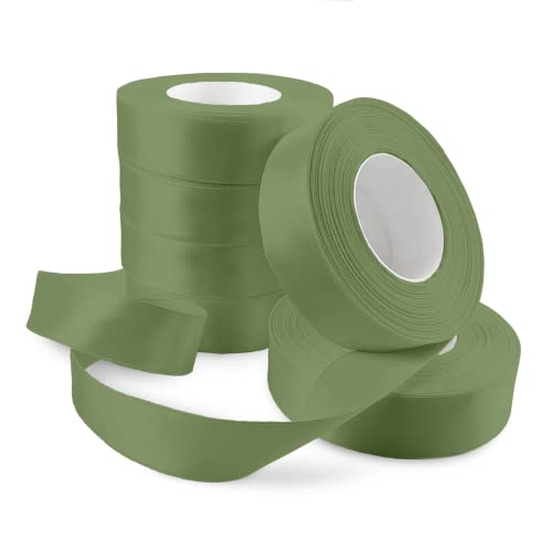 Netuno 6x Satinband Khakigrün 25 mm x 32 m Schleifenbänder bunt Geschenkbänder farbig Dekobänder Stoff Geschenk Schleife Satinrolle Polyester Soffbänder Schmuck Bänder farbig silk ribbon Netuno 6x Satinband Khakigrün 25 mm x 32 m Schleifenbänder bunt Geschenkbänder farbig Dekobänder Stoff Geschenk Schleife Satinrolle Polyester Soffbänder Schmuck Bänder farbig silk ribbon von Netuno