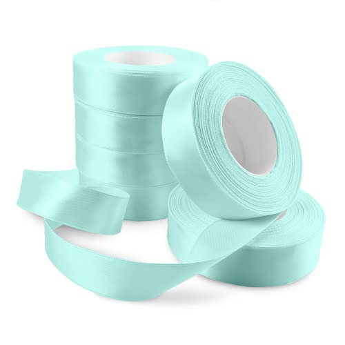 Netuno 6x Satinband Mintgrün 25 mm x 32 m Geschenkband Hochzeit Deko Stoffband elegant Schleifen farbig zum Verpacken Dekoration Geschenke Schleifenband Mint Schleifenbänder Satinbänder silk ribbon Netuno 6x Satinband Mintgrün 25 mm x 32 m Geschenkband Hochzeit Deko Stoffband elegant Schleifen farbig zum Verpacken Dekoration Geschenke Schleifenband Mint Schleifenbänder Satinbänder silk ribbon von Netuno