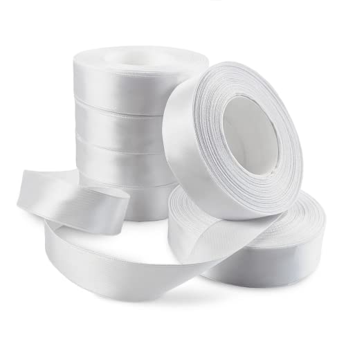 Netuno 6x Satinband Weiß 25 mm x 32 m Schleifenband weißes Geschenkband Dekoband Stoffband bunt Satinrolle weißes Satinband weiße Schleife Hochzeit Taufe Geburtstag Weihnachten Ostern Geschenk Netuno 6x Satinband Weiß 25 mm x 32 m Schleifenband weißes Geschenkband Dekoband Stoffband bunt Satinrolle weißes Satinband weiße Schleife Hochzeit Taufe Geburtstag Weihnachten Ostern Geschenk von Netuno