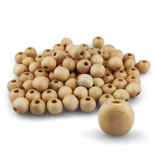 Netuno 80 Stück Holzkugeln mit Loch 12 mm Deko Holzkugeln Holzperlen rund für DIY Handwerk Schmuck Herstellung Makramee zum Basteln Auffädeln Bastelperlen Holz-Perlen zum Auffädeln Holz Deko Netuno 80 Stück Holzkugeln mit Loch 12 mm Deko Holzkugeln Holzperlen rund für DIY Handwerk Schmuck Herstellung Makramee zum Basteln Auffädeln Bastelperlen Holz-Perlen zum Auffädeln Holz Deko von Netuno