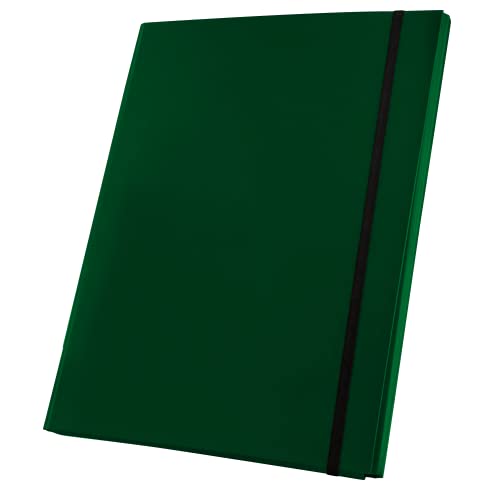 Netuno Sammelmappe A4 Pappe 20mm grün Dokumentenmappe Kartonmappe mit Gummizug PP 1 Stück von Netuno