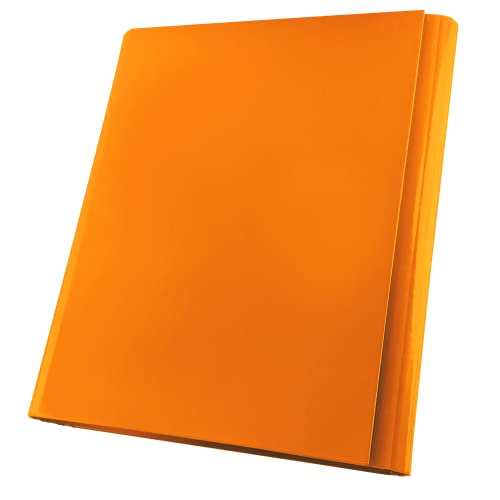 Netuno Sammelmappe A4 Pappe 40mm orange Dokumentenmappe Klappordner Kartonmappe mit Klettverschluss Mappe PP 1 Stück von Netuno