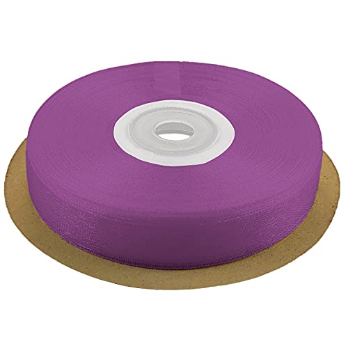 Netuno Schleifenband 12mm x 32m Farbe Pflaume Dekoband Geschenkband Organzaband Chiffon-Stoff für Dekoration DIY Basteln Handwerk Hochzeit Party Geschenke Verpackung von Netuno