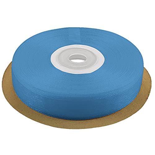 Netuno Schleifenband 12mm x 32m Farbe blau Dekoband Geschenkband Organzaband Chiffon-Stoff für Dekoration DIY Basteln Handwerk Hochzeit Party Geschenke Verpackung von Netuno