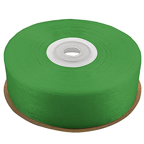 Netuno Schleifenband 25mm x 32m Farbe grün Dekoband Geschenkband Organzaband Chiffon-Stoff für Dekoration DIY Basteln Handwerk Hochzeit Party Geschenke Verpackung von Netuno