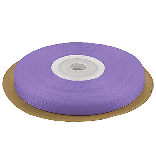 Netuno Schleifenband 6mm x 32m Farbe Lavendel Dekoband Geschenkband Organzaband Chiffon-Stoff für Dekoration DIY Basteln Handwerk Hochzeit Party Geschenke Verpackung von Netuno