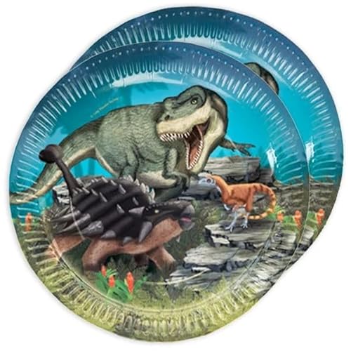 Neu 2019: 8 Party-Teller * Dinosaurier & T-Rex * für Kindergeburtstag und Motto-Party | 11352 | Dinos Kinder Geburtstag Pappteller Motto Neu 2019: 8 Party-Teller * Dinosaurier & T-Rex * für Kindergeburtstag und Motto-Party | 11352 | Dinos Kinder Geburtstag Pappteller Motto von Neu 2019: