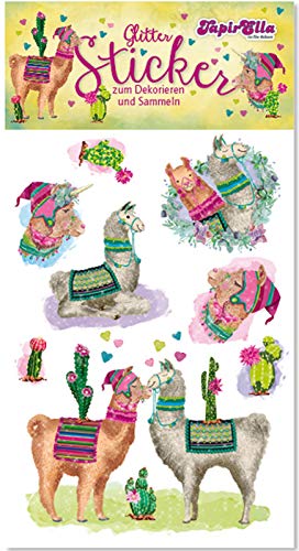 Neu 2019: Glitter-Sticker * SÜSSE Lamas * von Lutz Mauder | 72302 | als Mitgebsel für Kinder | Lama Aufkleber zum Kindergeburtstag & Basteln von Lutz Mauder