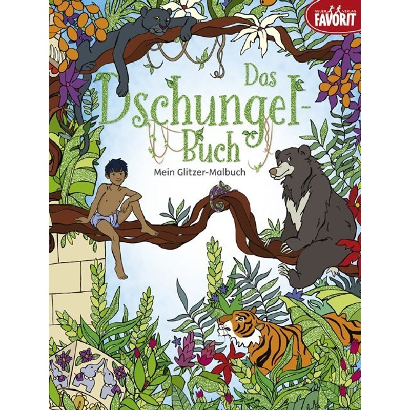 Das Dschungelbuch Malbuch, Kartoniert (TB) von Neuer Favorit Verlag