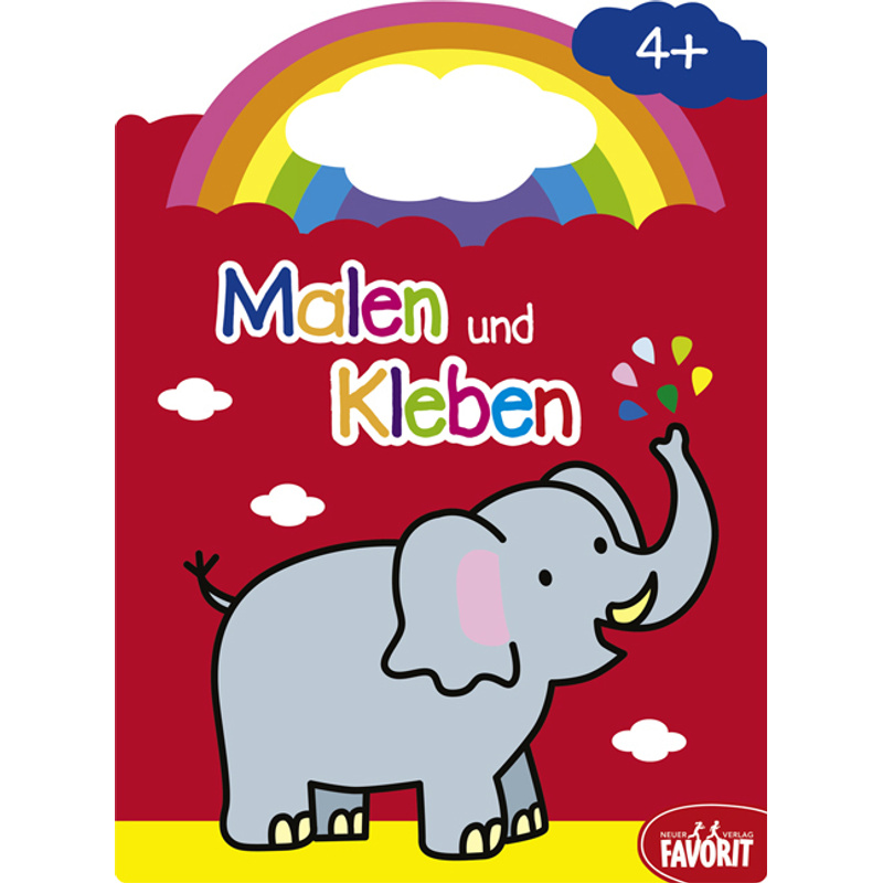 Malen Und Kleben - Elefant, Kartoniert (TB) von Neuer Favorit Verlag