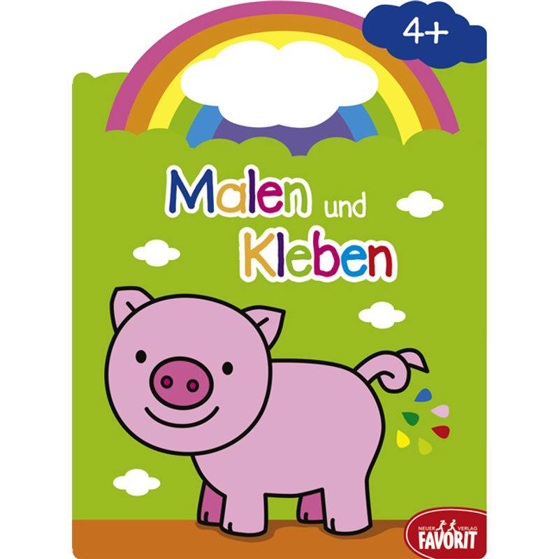 Malen Und Kleben - Schwein, Kartoniert (TB) von Neuer Favorit Verlag