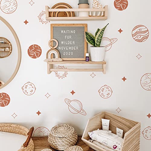 Neukids 40pcs Planets Wandtattoo,Selbstklebende Wandaufkleber Kinderzimmer Deko,Viele Planets Wand Aufkleber Dekoration,Wandtattoo Kinderzimmer Junge Babyzimmer Schlafzimmer Wanddeko Planet von neukids