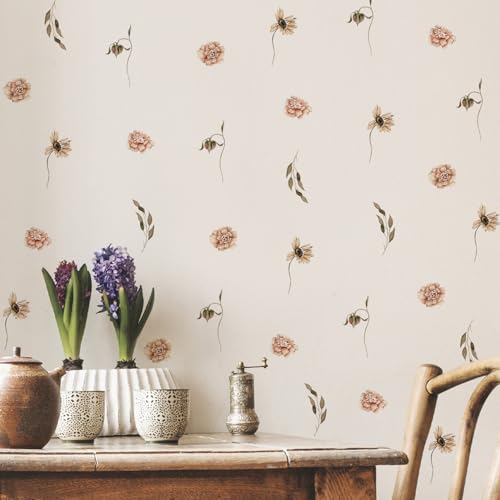Neukids Vintage Orangefarbene Blüten Blätter Kinder Wandaufkleber, Aquarell Blüten Wandtattoo Kinderzimmer Aufkleber für Kinder Schlafzimmer Wohnzimmer Kindergarten Fenster Wanddekoration Neukids Vintage Orangefarbene Blüten Blätter Kinder Wandaufkleber, Aquarell Blüten Wandtattoo Kinderzimmer Aufkleber für Kinder Schlafzimmer Wohnzimmer Kindergarten Fenster Wanddekoration von neukids