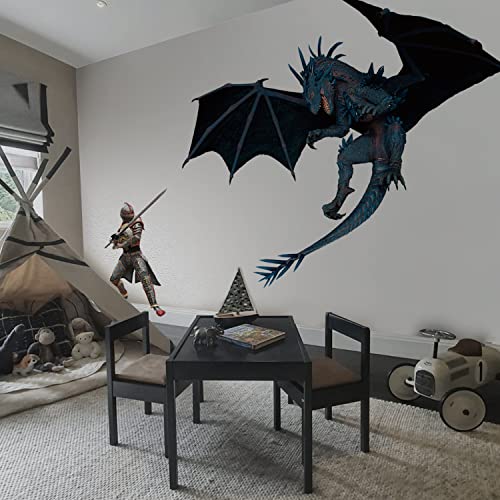 Neukids wandtattoo groß dino kinderzimmer junge mit Ledereffekt Strukturiert, Blaue Dinosaurier und Ritter Set Wandsticker Tiere Jungen, Wandaufkleber für Kinderzimmer Babyzimmer Dino Wanddeko Neukids wandtattoo groß dino kinderzimmer junge mit Ledereffekt Strukturiert, Blaue Dinosaurier und Ritter Set Wandsticker Tiere Jungen, Wandaufkleber für Kinderzimmer Babyzimmer Dino Wanddeko von neukids