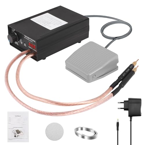 Neulriscn Punktschweißgerät, verstellbar, für Batterien 8000 W, Punktschweißgerät, tragbar, 0,1 – 0,3 mm, mit doppeltem Impulsausgang, 1 – 9 Geschwindigkeiten, verstellbar durch Pedal, für die Neulriscn Punktschweißgerät, verstellbar, für Batterien 8000 W, Punktschweißgerät, tragbar, 0,1 – 0,3 mm, mit doppeltem Impulsausgang, 1 – 9 Geschwindigkeiten, verstellbar durch Pedal, für die von Neulriscn