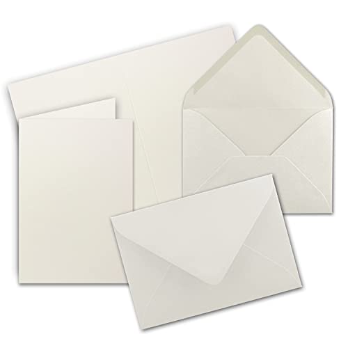 Faltkarten Set mit Brief-Umschlägen DIN A6 / C6 in Naturweiß - 150 Sets - 14,8 x 10,5 cm - Premium Qualität - Serie FarbenFroh Faltkarten Set mit Brief-Umschlägen DIN A6 / C6 in Naturweiß - 150 Sets - 14,8 x 10,5 cm - Premium Qualität - Serie FarbenFroh von FarbenFroh by GUSTAV NEUSER