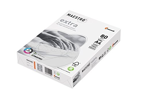 Kopierpapier weiß A4 100g Maestro- Extra Packung 500 Blatt von Neusiedler Mondi