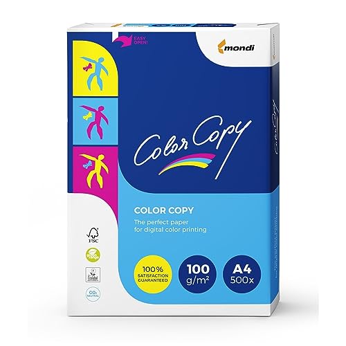 Mondi Farbkopierpapier/2381010051 DIN A4 weiß geriest 100g/qm Inh.500 von Color Copy