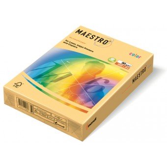 Rezeptpapier farbig Maestro Colour A4 gr. 80 ff. 500 - Farbe Gelb Gold GO22 von Mondi