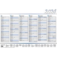 10 Tafelkalender Tischkalender ca. A5 2024 von Neutral