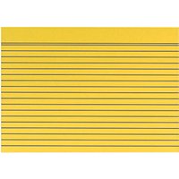 100 Karteikarten DIN A5 gelb liniert von Neutral