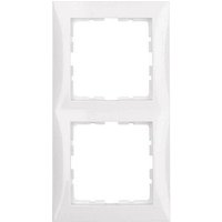 BERKER 2-fach Steckdosenrahmen weiß 15,2 x 8,1 cm BERKER 2-fach Steckdosenrahmen weiß 15,2 x 8,1 cm von BERKER