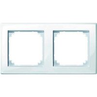 MERTEN 2-fach Steckdosenrahmen weiß 15,2 x 8,1 cm MERTEN 2-fach Steckdosenrahmen weiß 15,2 x 8,1 cm von Merten