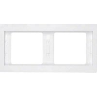 BERKER 2-fach Steckdosenrahmen weiß 15,8 x 8,1 cm BERKER 2-fach Steckdosenrahmen weiß 15,8 x 8,1 cm von BERKER