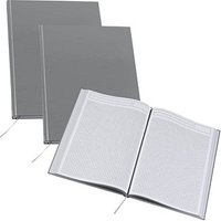 3 Notizbücher DIN A4 kariert, silber Hardcover 192 Seiten 3 Notizbücher DIN A4 kariert, silber Hardcover 192 Seiten von Neutral