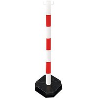 Absperrpfosten weiß/rot Absperrpfosten weiß/rot von Neutral