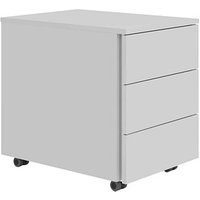 Base Lite Rollcontainer lichtgrau 3 Auszüge 39,5 x 54,8 x 51,0 cm von Neutral