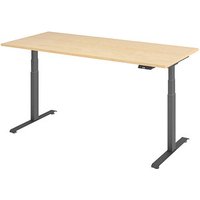 BaseLite elektrisch höhenverstellbarer Schreibtisch ahorn rechteckig, T-Fuß-Gestell grau 180,0 x 80,0 cm BaseLite elektrisch höhenverstellbarer Schreibtisch ahorn rechteckig, T-Fuß-Gestell grau 180,0 x 80,0 cm von BaseLite