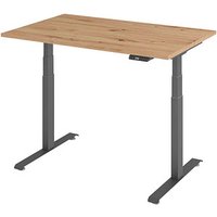 BaseLite elektrisch höhenverstellbarer Schreibtisch asteiche rechteckig, T-Fuß-Gestell grau 120,0 x 80,0 cm BaseLite elektrisch höhenverstellbarer Schreibtisch asteiche rechteckig, T-Fuß-Gestell grau 120,0 x 80,0 cm von BaseLite
