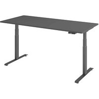 BaseLite elektrisch höhenverstellbarer Schreibtisch grafit rechteckig, T-Fuß-Gestell grau 180,0 x 80,0 cm BaseLite elektrisch höhenverstellbarer Schreibtisch grafit rechteckig, T-Fuß-Gestell grau 180,0 x 80,0 cm von BaseLite