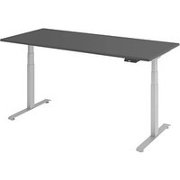 BaseLite elektrisch höhenverstellbarer Schreibtisch grafit rechteckig, T-Fuß-Gestell silber 180,0 x 80,0 cm BaseLite elektrisch höhenverstellbarer Schreibtisch grafit rechteckig, T-Fuß-Gestell silber 180,0 x 80,0 cm von BaseLite