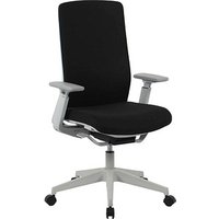 Bürostuhl, 10006 Stoff schwarz, Gestell silber Bürostuhl, 10006 Stoff schwarz, Gestell silber von Neutral