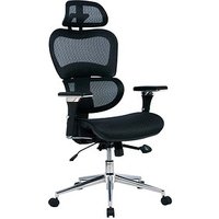 Bürostuhl Mesh, BT-1388F-1K Stoff schwarz, Gestell chrom von Neutral