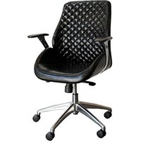 Bürostuhl Pantera low, 212620 Kunstleder schwarz, Gestell chrom Bürostuhl Pantera low, 212620 Kunstleder schwarz, Gestell chrom von Neutral