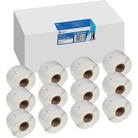 Endlosetikettenrollen für Etikettendrucker weiß, 89,0 x 36,0 mm, 12 x 260 Etiketten von Neutral
